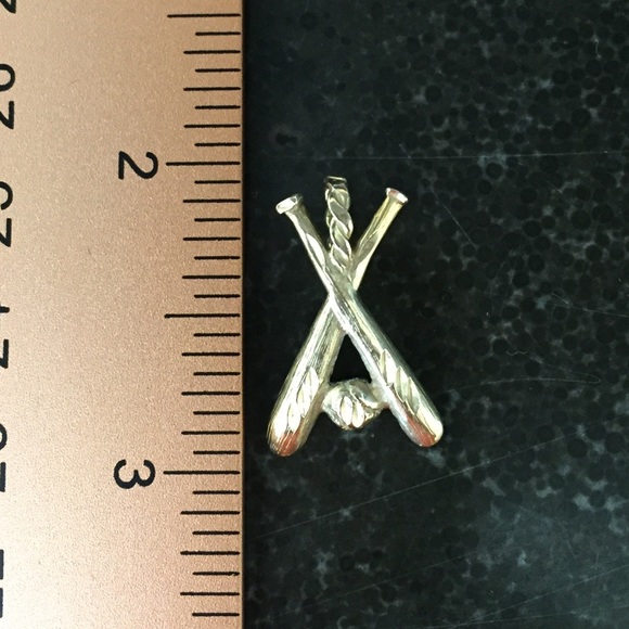 Genuine 14k Yellow Gold Baseball Softball Charm - Picture 4 of 5